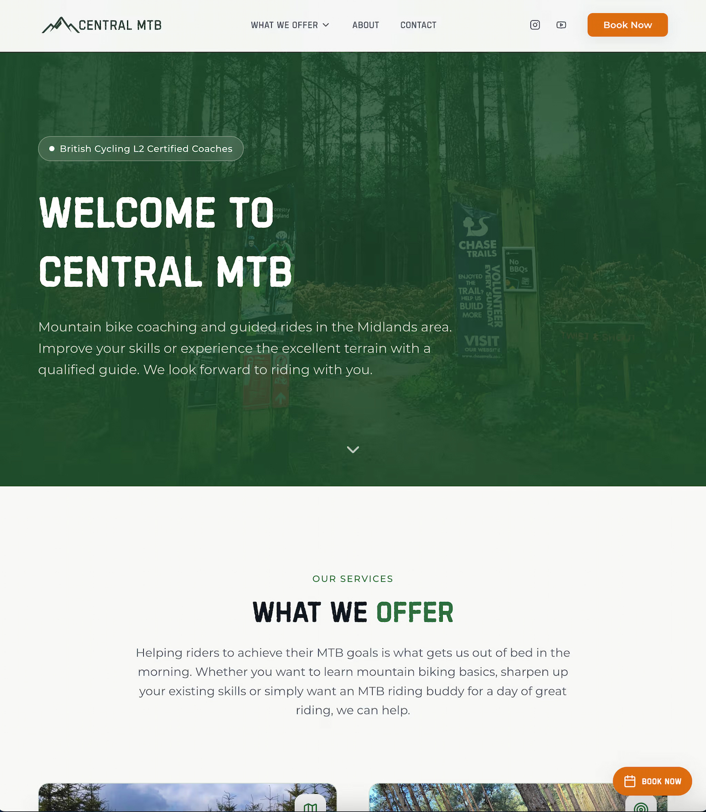 Central MTB website detail